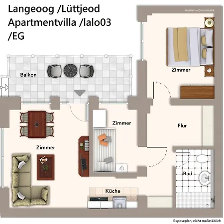 Luettjeod Apartmentvilla Luettjeod Apartmentvilla 03 Lägenhet Langeoog